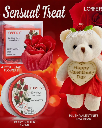 Red Rose Bath and Body Set