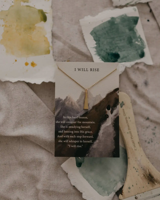 I Will Rise | Christian Necklace | Minimal Jewelry default 18"