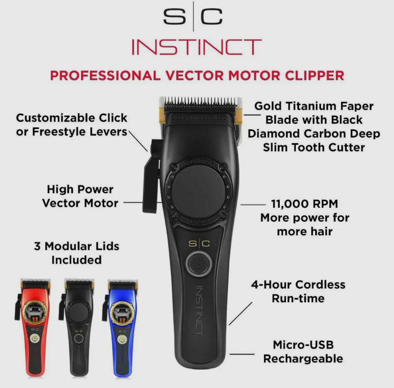 Stylecraft Instinct Clipper Professional Vector
Motor SC607M