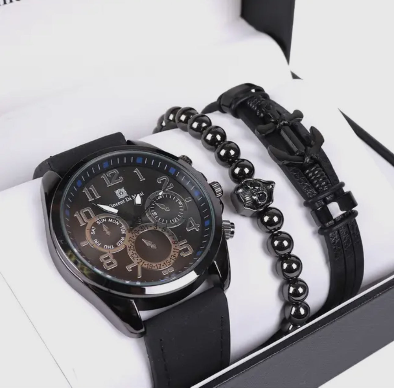 Men's Watch & Bracelet Gift Set