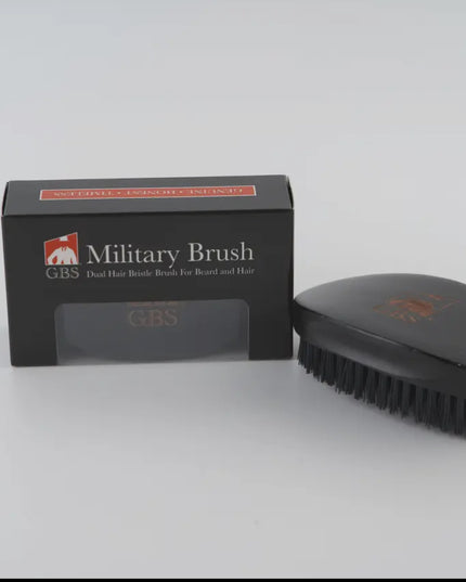 Gents Fgp Military Hair Brush Dual Head and Beard Brush