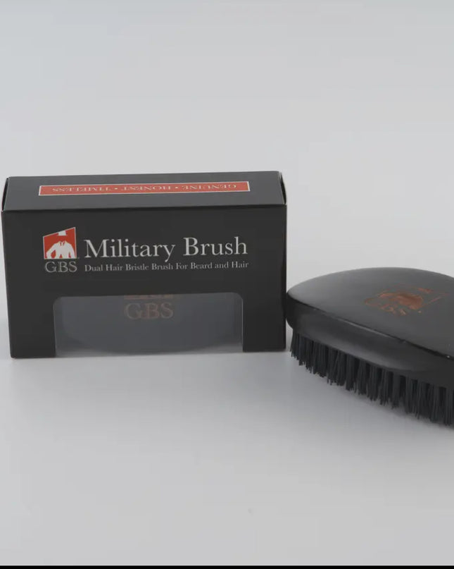 Gents Fgp Military Hair Brush Dual Head and Beard Brush