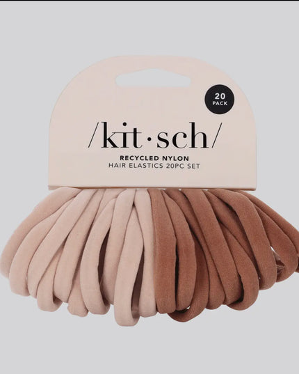 Eco-Friendly Nylon Elastics 20pc Set - Blush