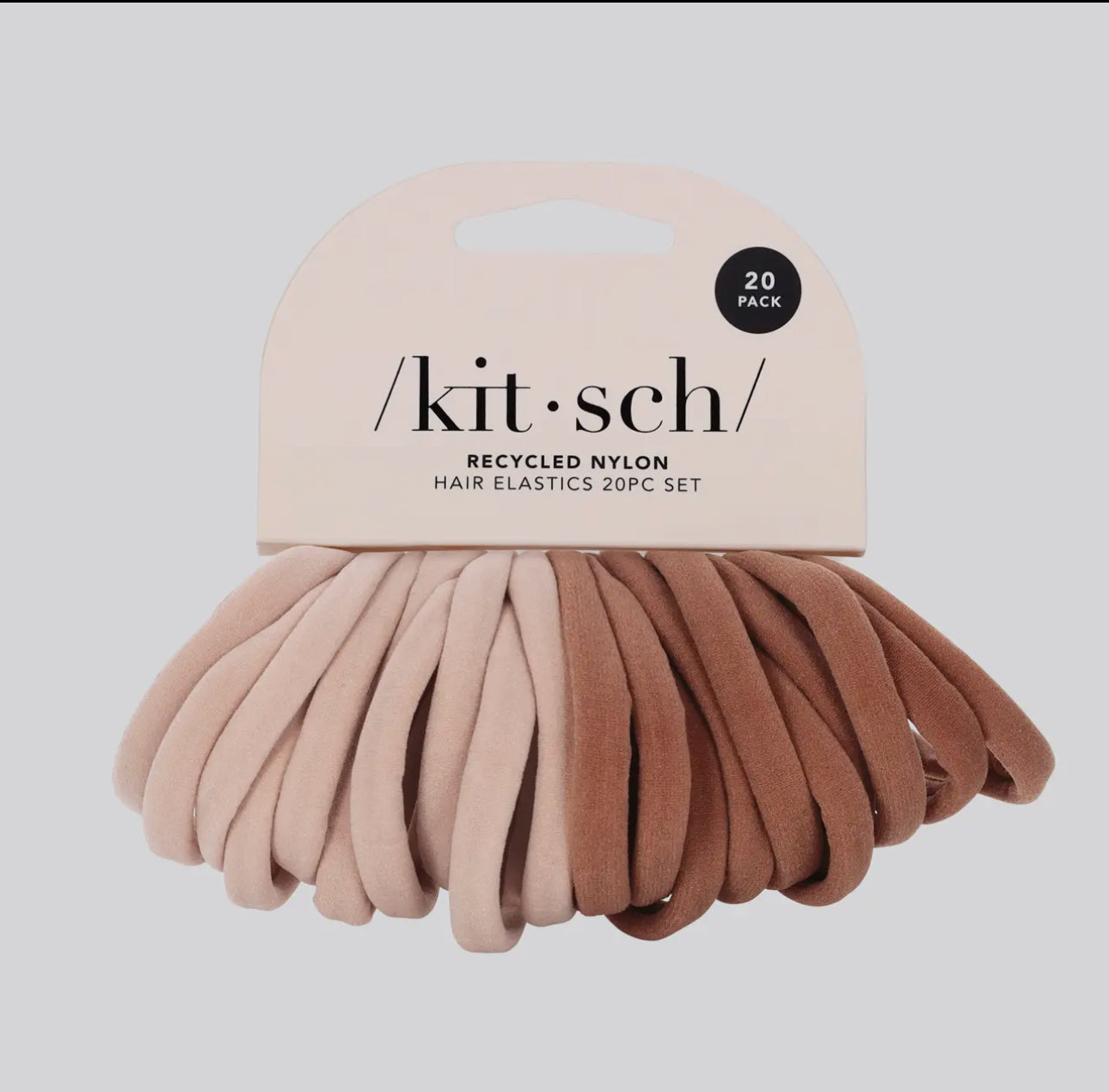 Eco-Friendly Nylon Elastics 20pc Set - Blush