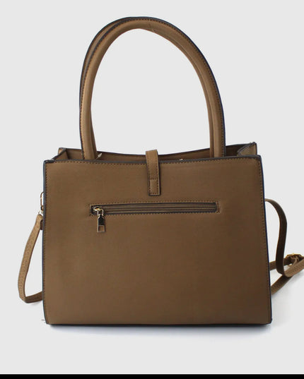 Pu Bag with Golden Metal Clips