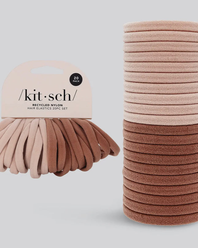 Eco-Friendly Nylon Elastics 20pc Set - Blush