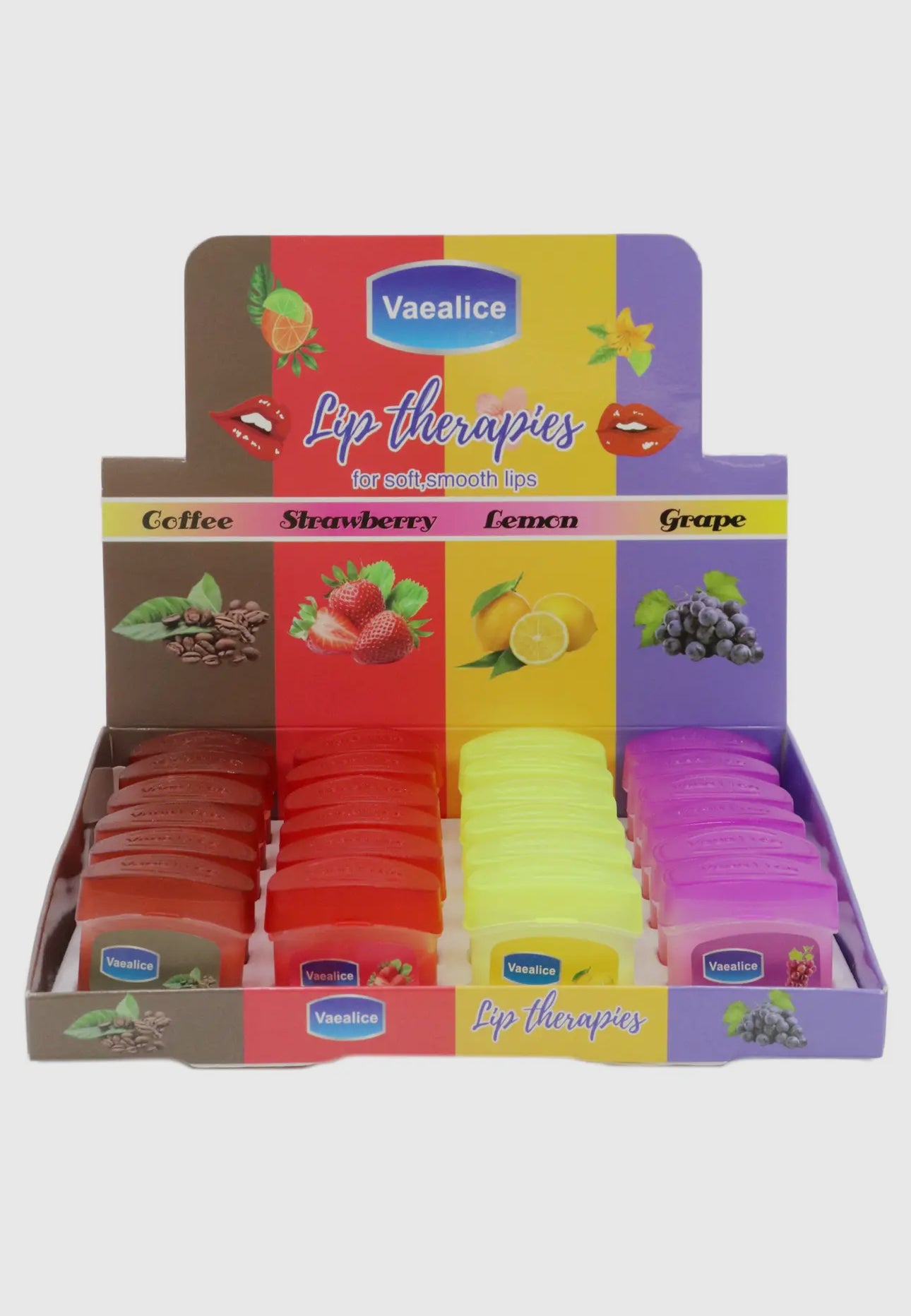 Fruity Lip Care Therapies Jelly Lip Balm - 24 Pcs