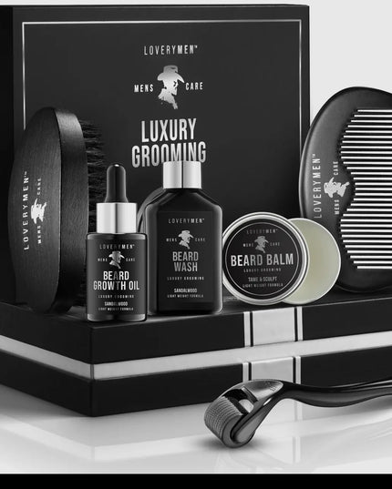 Loverymen Premium Beard Growth Kit -
Complete Grooming Gift