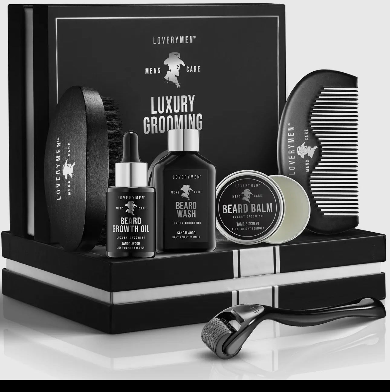 Loverymen Premium Beard Growth Kit -
Complete Grooming Gift