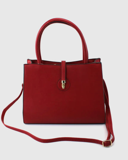 Pu Bag with Golden Metal Clips