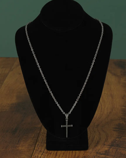 Man of God Necklace Cross Stainless Steel