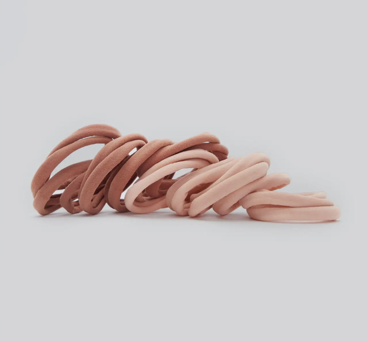 Eco-Friendly Nylon Elastics 20pc Set - Blush