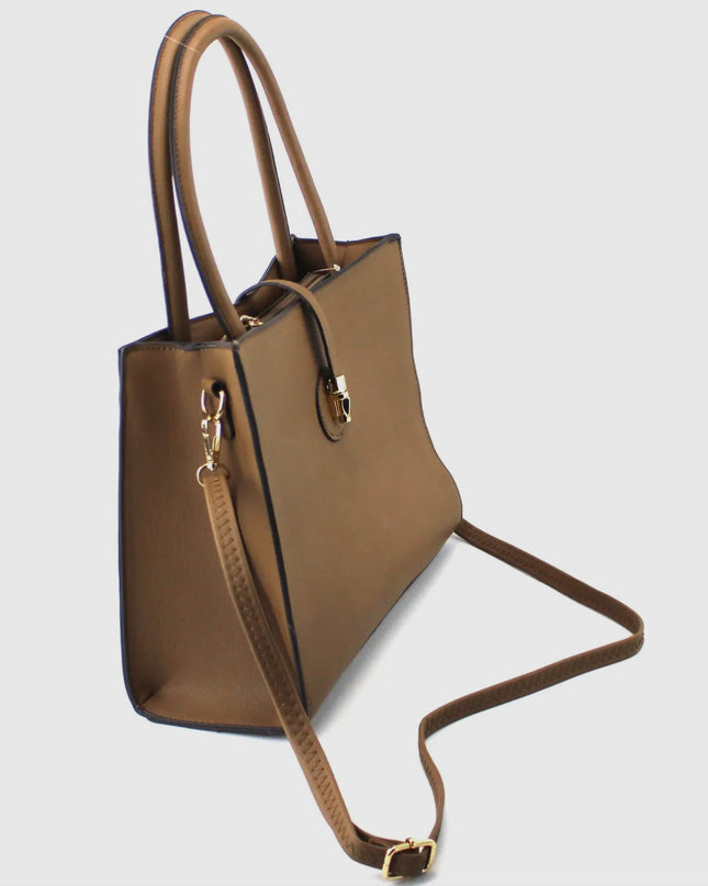 Pu Bag with Golden Metal Clips