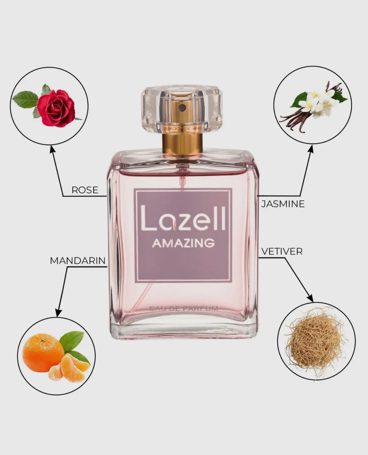 Lazell Amazing For Women Edp 3.4 oz 100
Ml Perfume