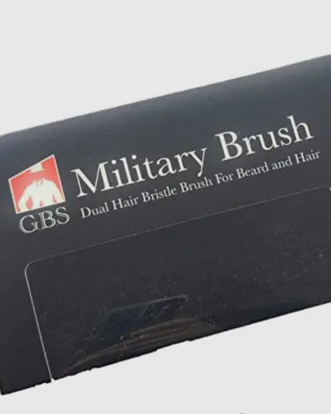 Gents Fgp Military Hair Brush Dual Head and Beard Brush