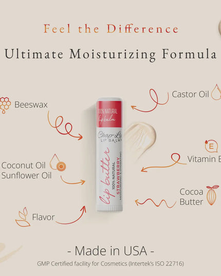 Chap-Lip Lip Butter 100% Natural Lip Balm