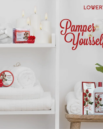 Red Rose Bath and Body Set