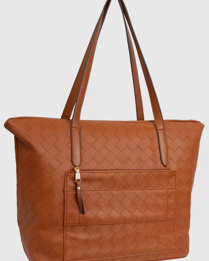 Ellen Tracy 20 Inch Woven Large Travel
Workbook Tote Bag