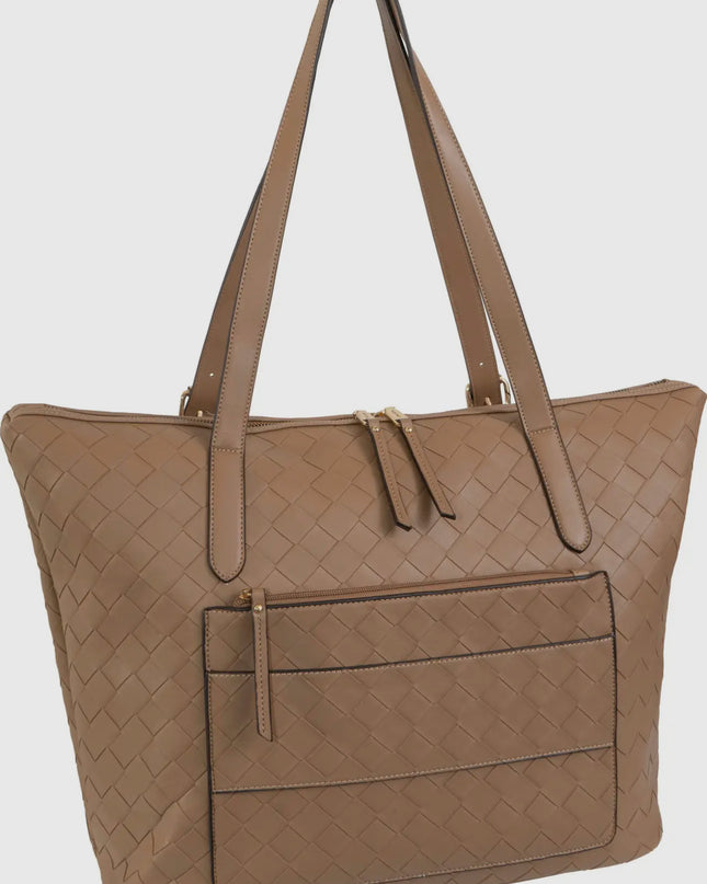 Ellen Tracy 20 Inch Woven Large Travel
Workbook Tote Bag