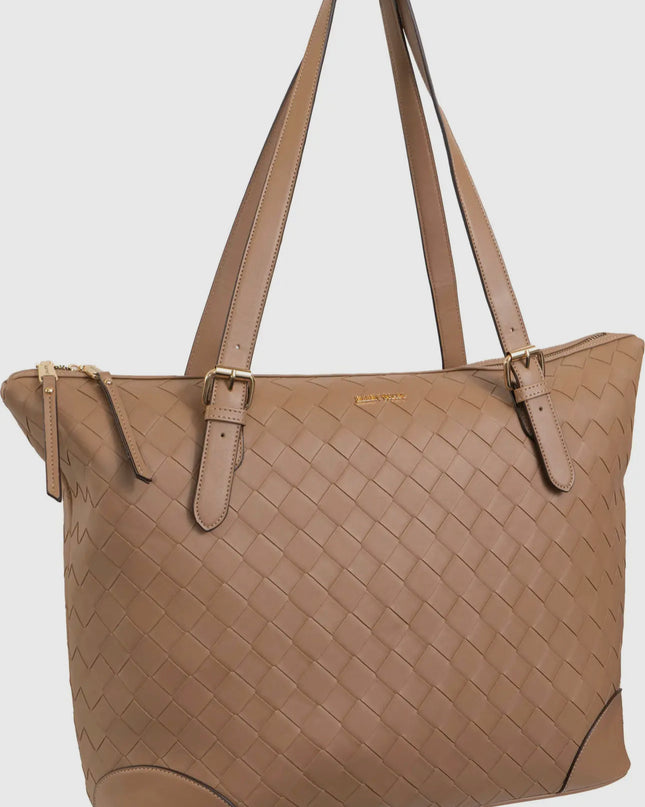 Ellen Tracy 20 Inch Woven Large Travel
Workbook Tote Bag