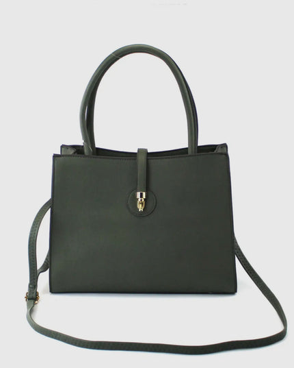 Pu Bag with Golden Metal Clips