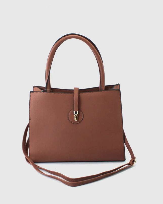 Pu Bag with Golden Metal Clips