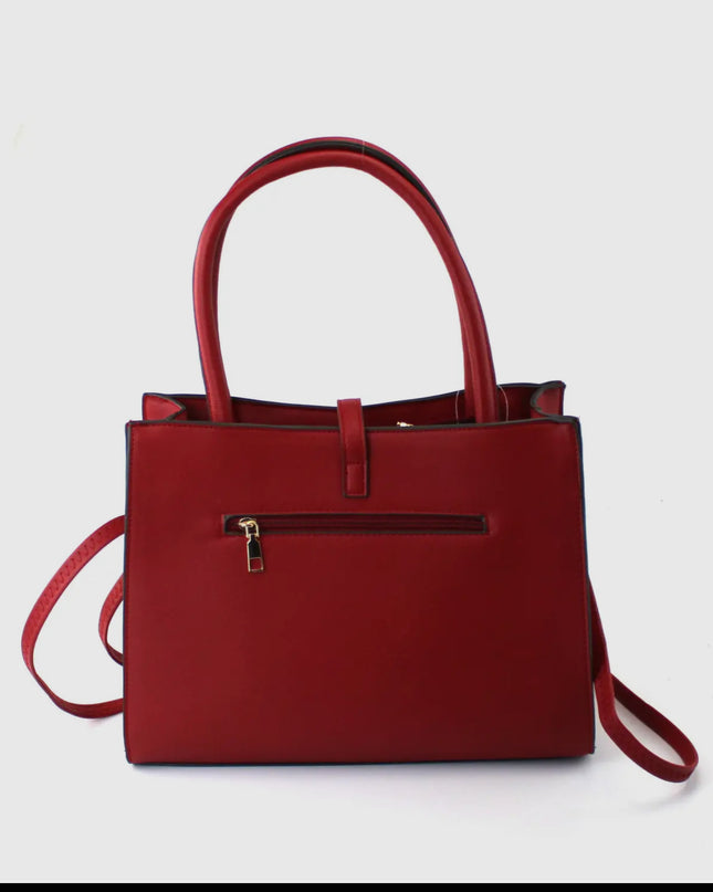 Pu Bag with Golden Metal Clips