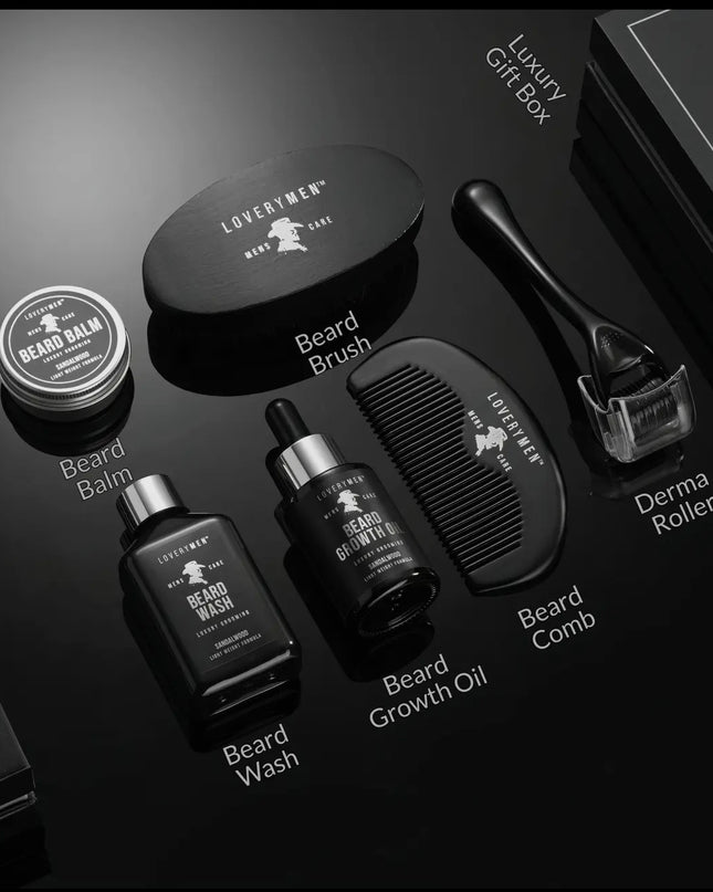 Loverymen Premium Beard Growth Kit -
Complete Grooming Gift