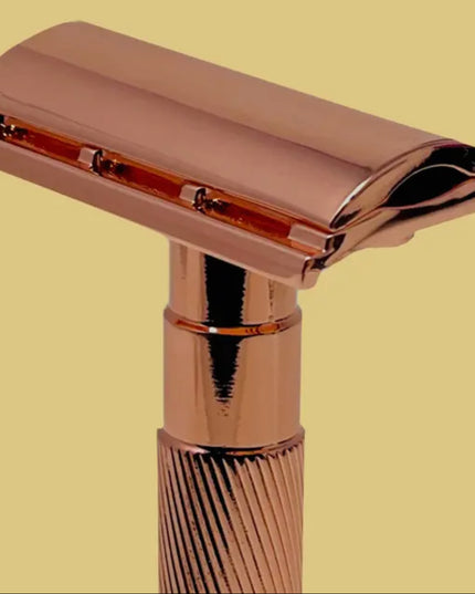 Women Rose Gold De Razor For Women Include Case and Blades