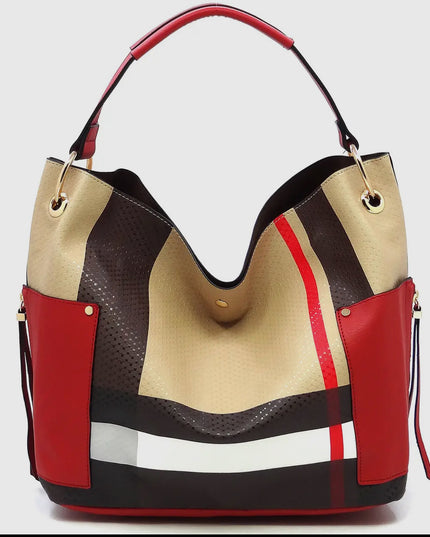Tartan Plaid Check 3-in-1 Shoulder
Bag Hobo
