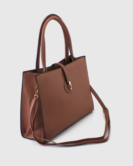 Pu Bag with Golden Metal Clips