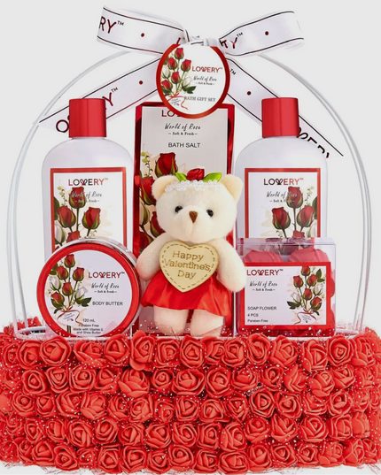 Red Rose Bath and Body Set