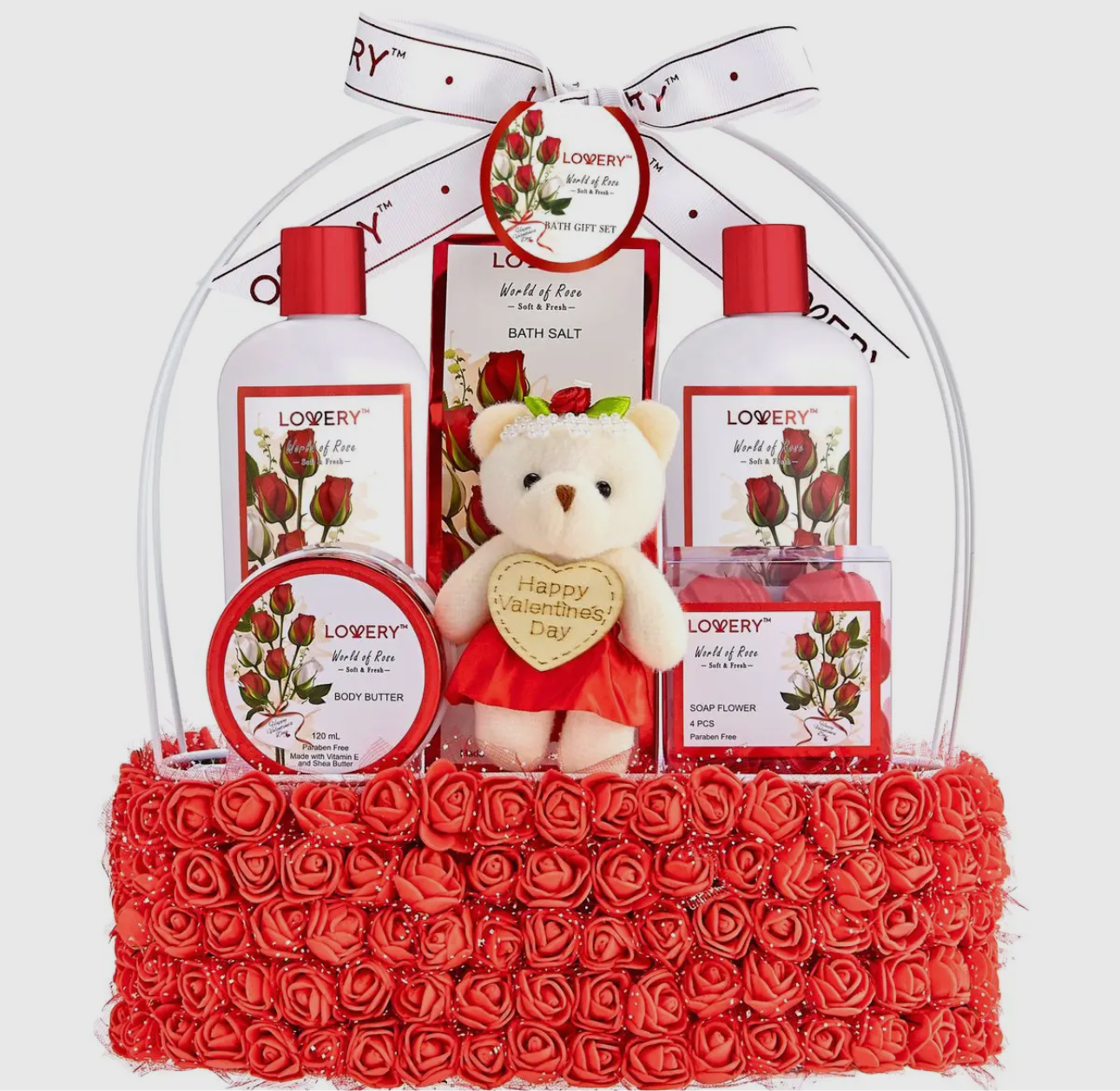 Red Rose Bath and Body Set