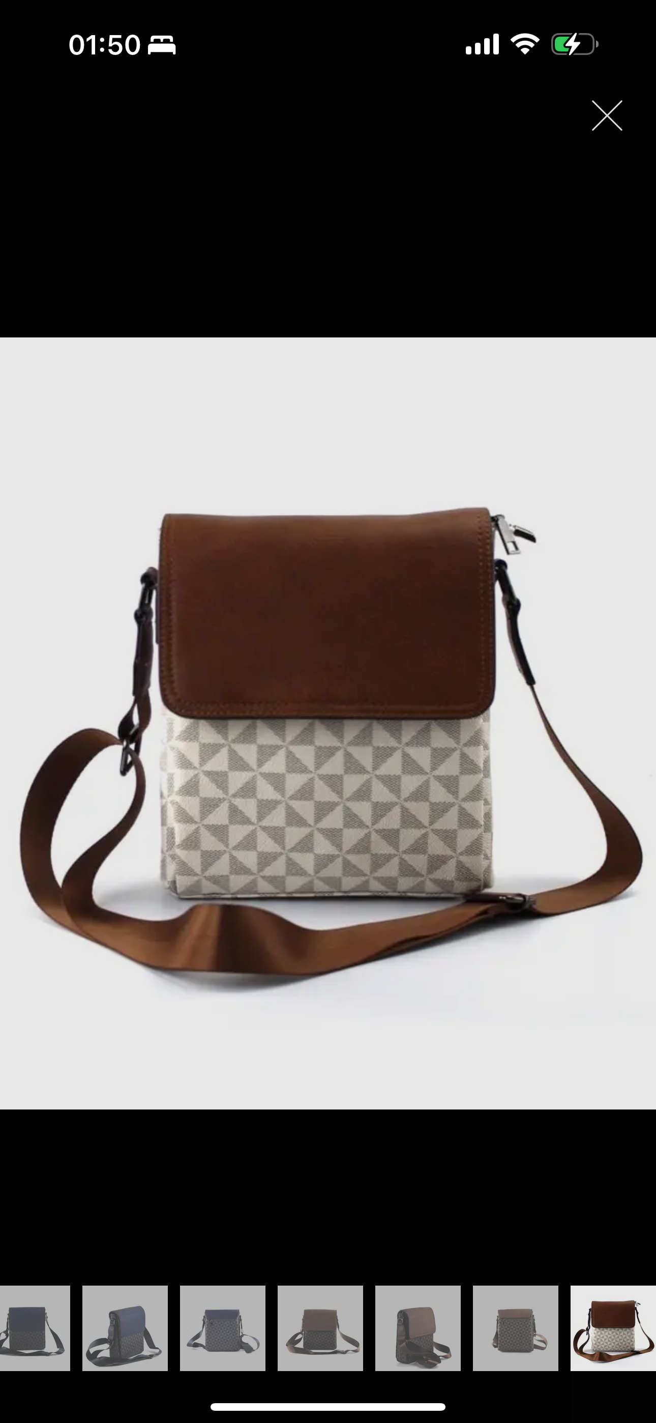 Men Messenger On Convas Crossbody Bag