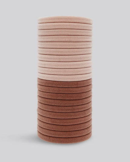 Eco-Friendly Nylon Elastics 20pc Set - Blush