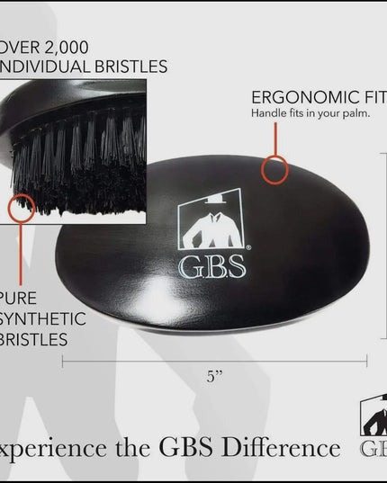 Gents Fgp Military Hair Brush Dual Head and Beard Brush