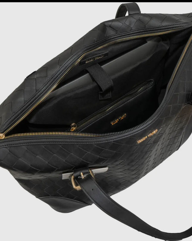 Ellen Tracy 20 Inch Woven Large Travel
Workbook Tote Bag