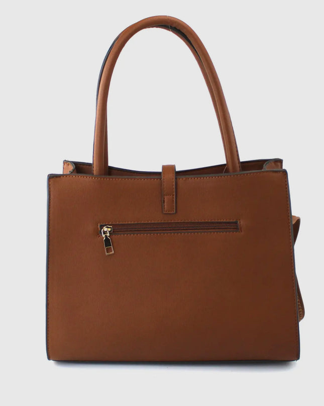 Pu Bag with Golden Metal Clips