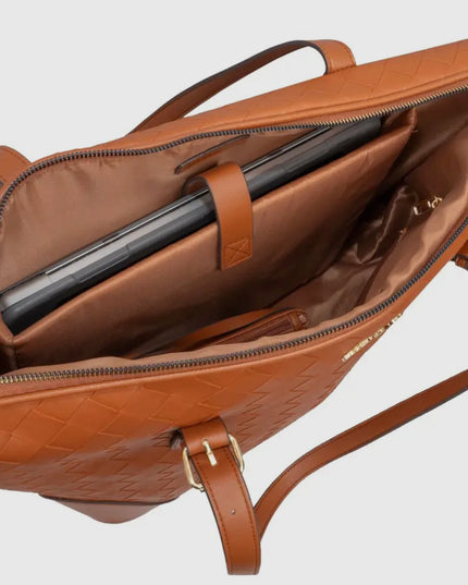 Ellen Tracy 20 Inch Woven Large Travel
Workbook Tote Bag