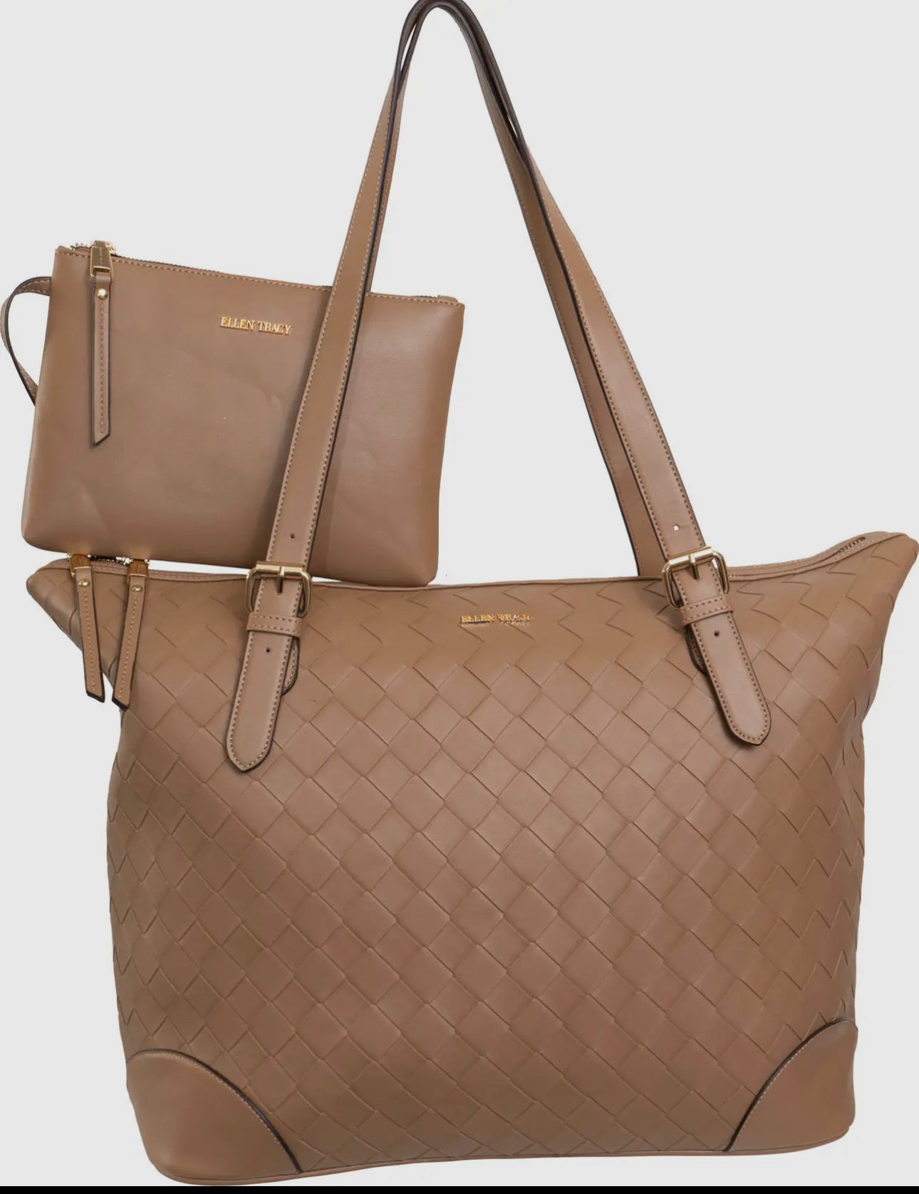 Ellen Tracy 20 Inch Woven Large Travel
Workbook Tote Bag