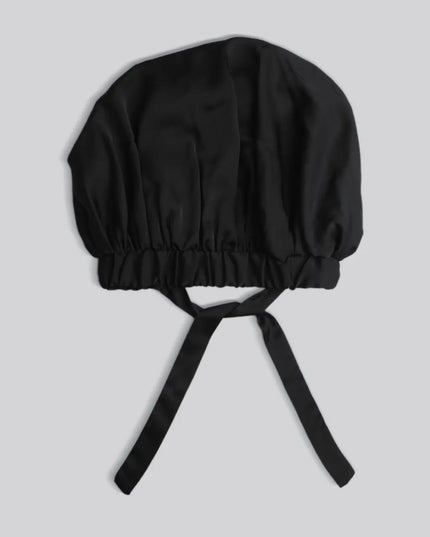 Satin Sleep XI Adjustable Bonnet - Black