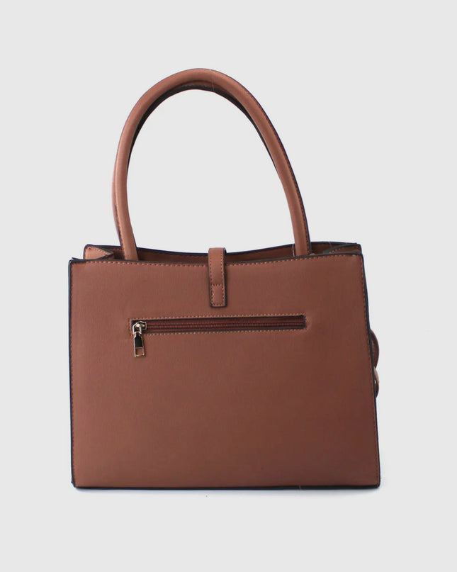 Pu Bag with Golden Metal Clips