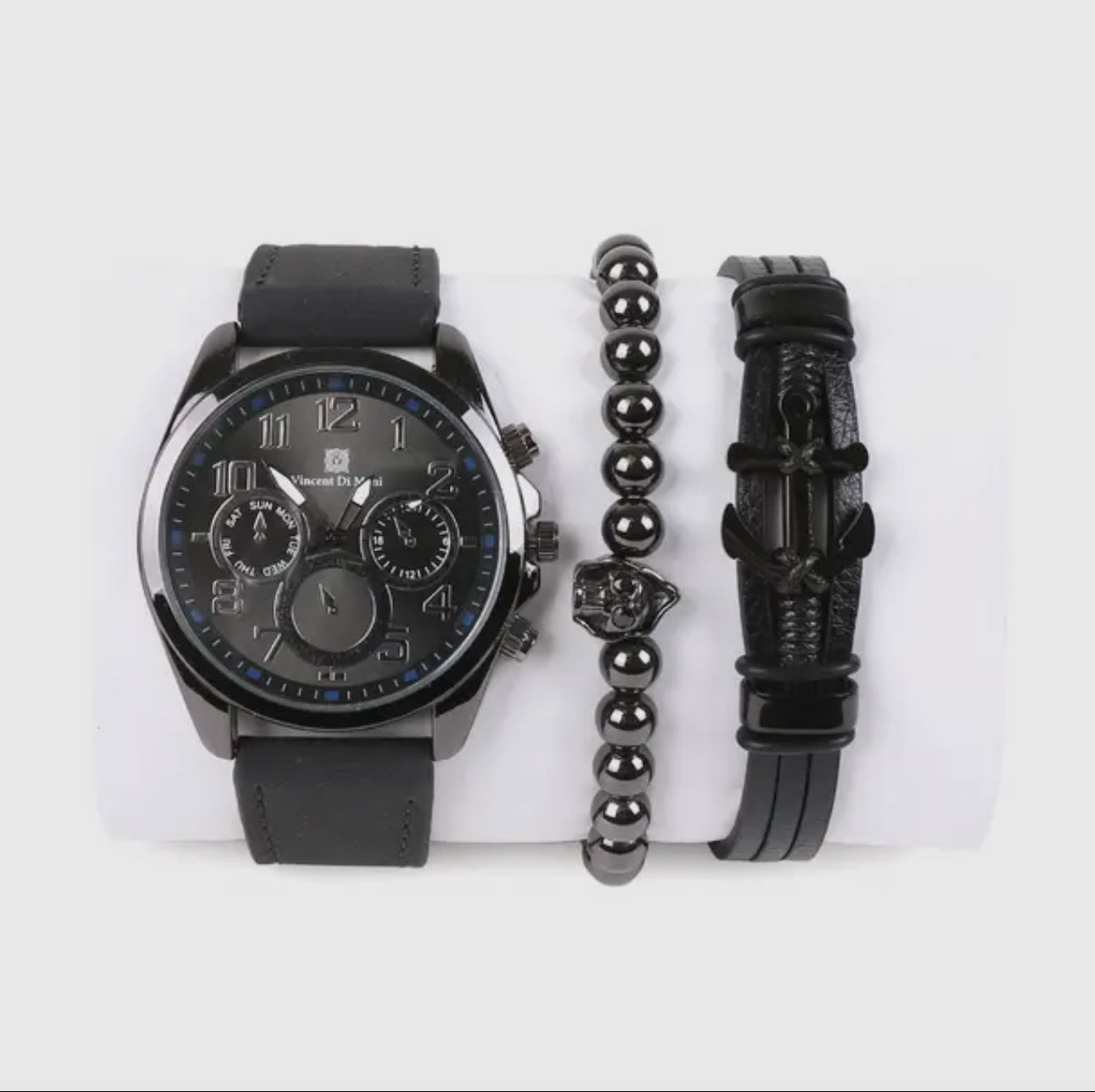 Men's Watch & Bracelet Gift Set