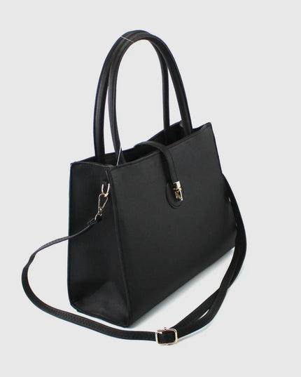 Pu Bag with Golden Metal Clips