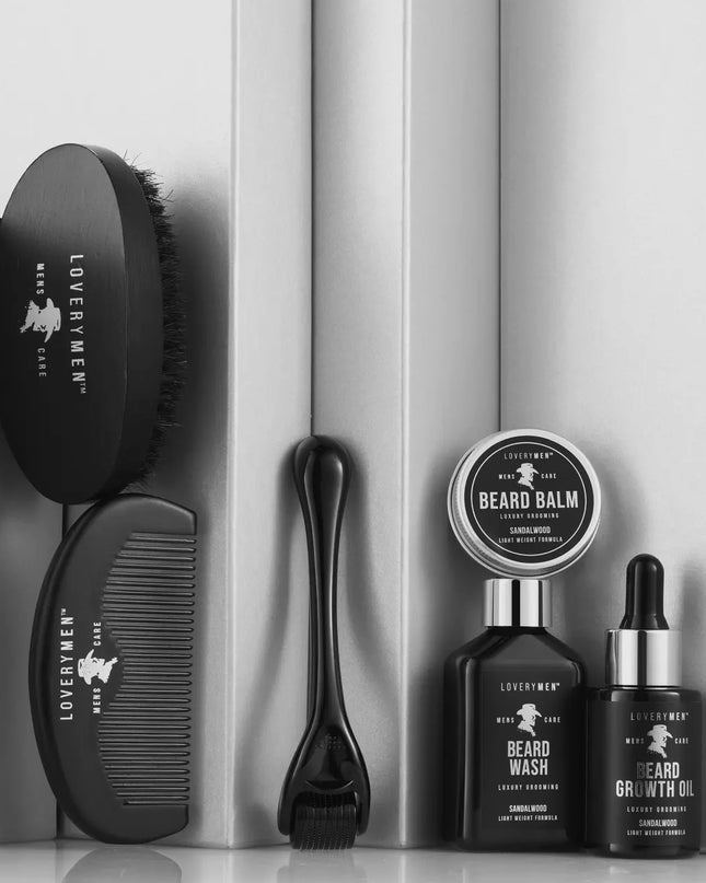 Loverymen Premium Beard Growth Kit -
Complete Grooming Gift