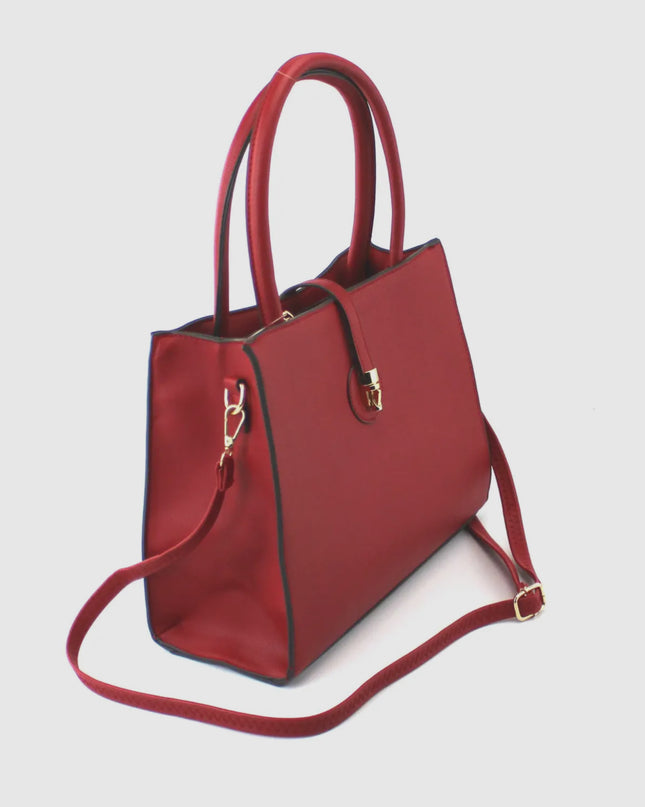 Pu Bag with Golden Metal Clips