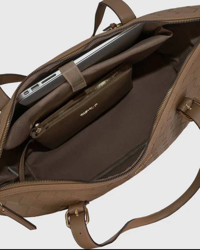 Ellen Tracy 20 Inch Woven Large Travel
Workbook Tote Bag