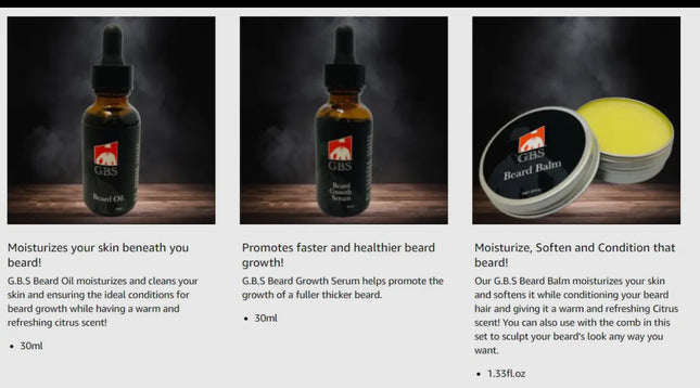 Gbs Beard Growth Kit