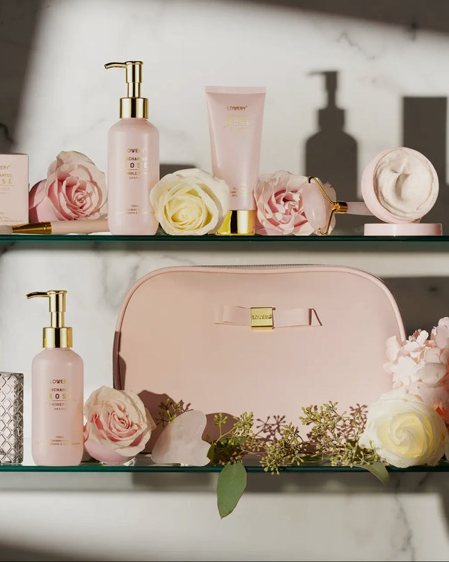 Enchanted Rose Self Care Kit - Perfumes, Jade Roller & More