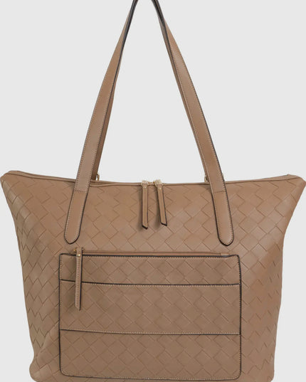 Ellen Tracy 20 Inch Woven Large Travel
Workbook Tote Bag